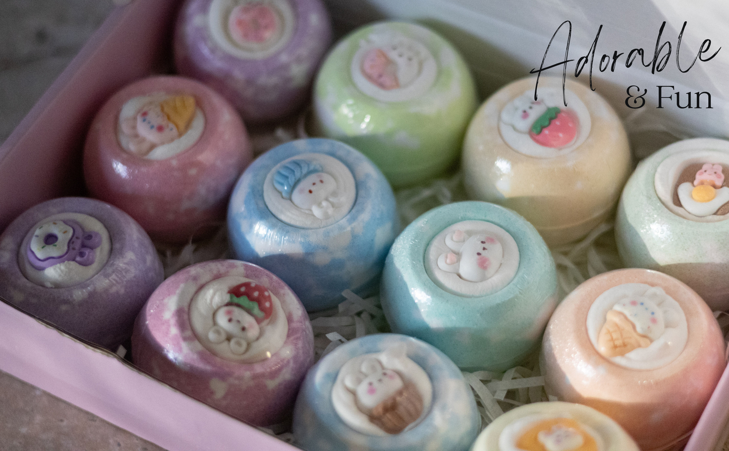 EvolutionUSA 12pc Bloom Bath Bombs with Toys, Adorable Girl Bath Bomb Set, Bubbly Kids Bathbombs, Fizzy Bath Ball, Kids Bath Bombs for Girls, Childrens Bath Bomb Set Easter, Valentines Gift