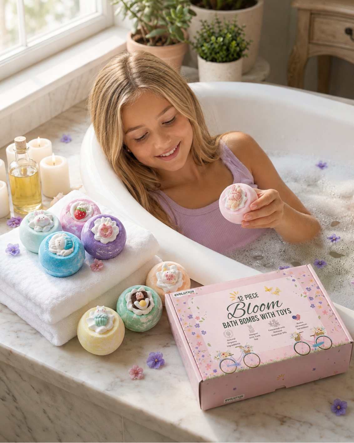 12pc Bloom Bath Bombs