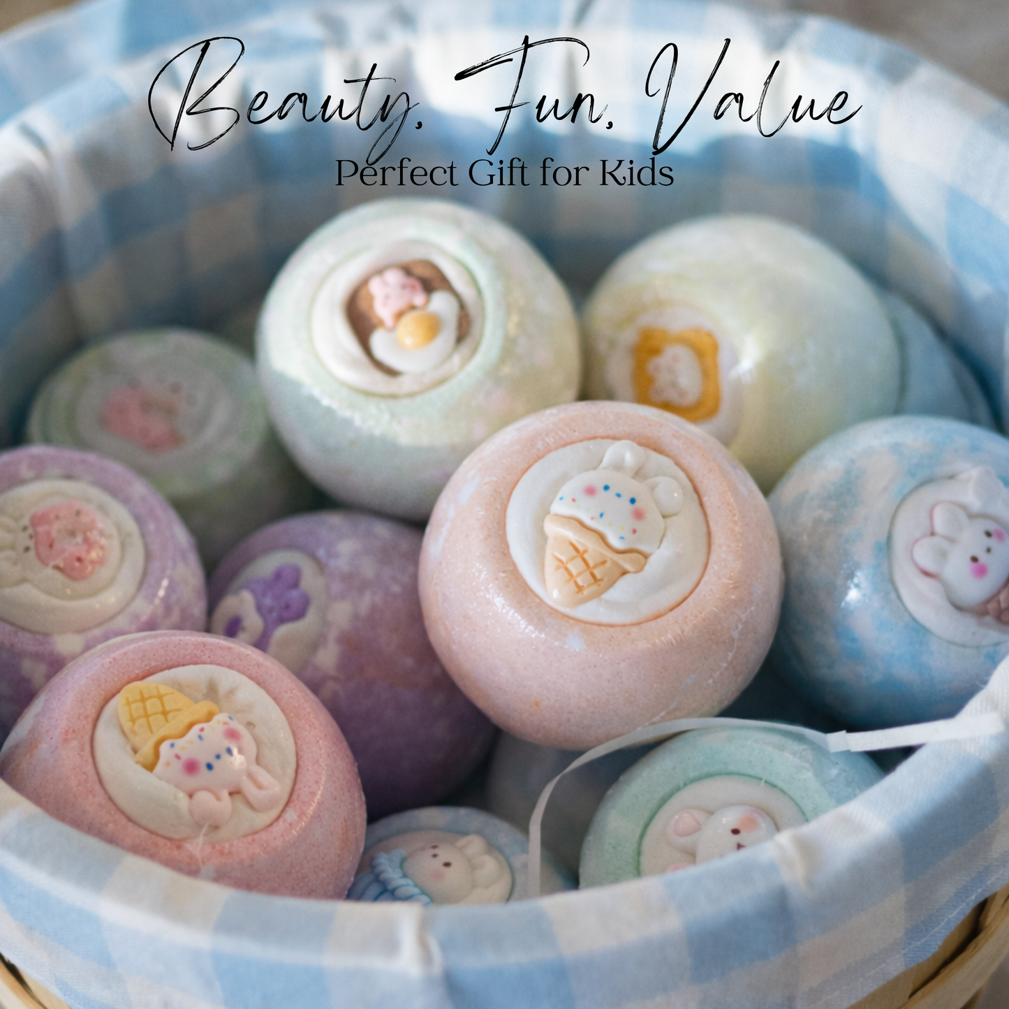 EvolutionUSA 12pc Bloom Bath Bombs with Toys, Adorable Girl Bath Bomb Set, Bubbly Kids Bathbombs, Fizzy Bath Ball, Kids Bath Bombs for Girls, Childrens Bath Bomb Set Easter, Valentines Gift