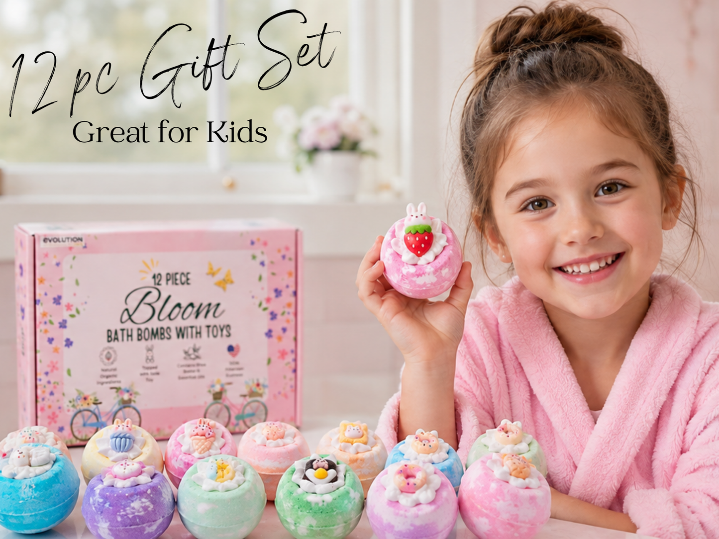 12pc Bloom Bath Bombs