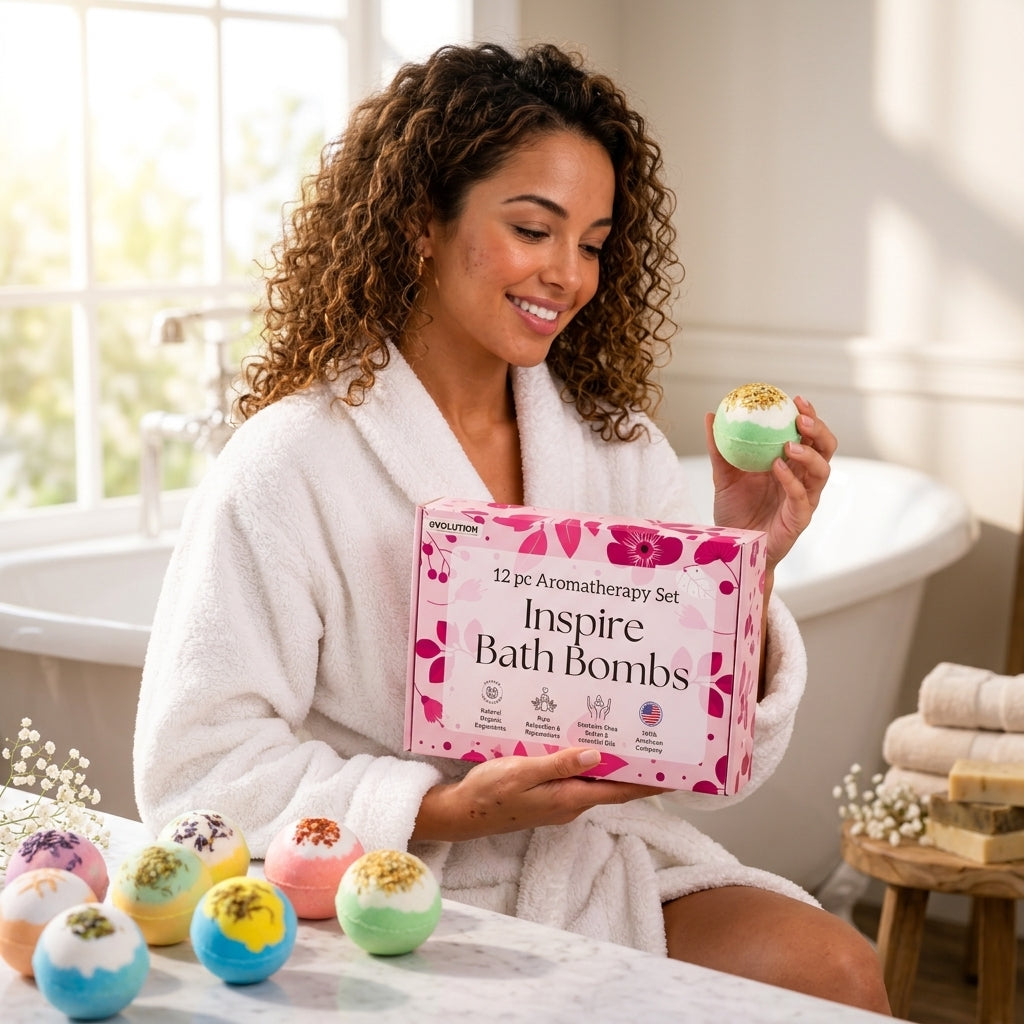 12pc Inspire Bath Bombs