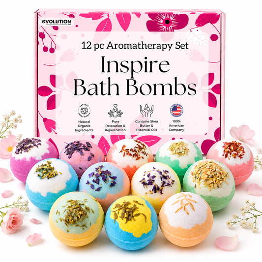 12pc Inspire Bath Bombs