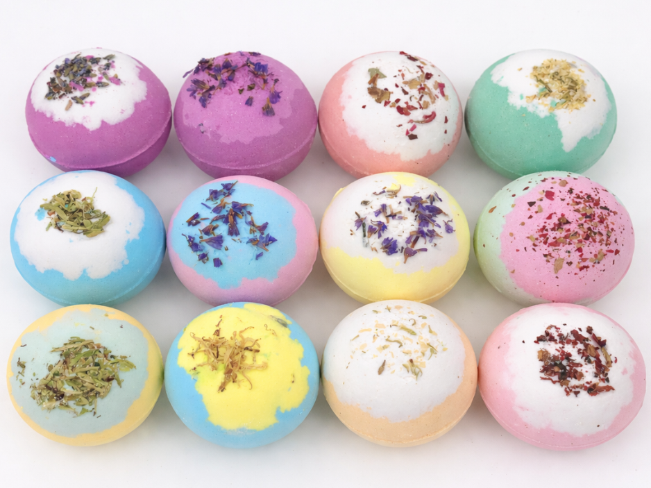 EvolutionUSA 12pc Inspire Bath Bombs for Women & Girls