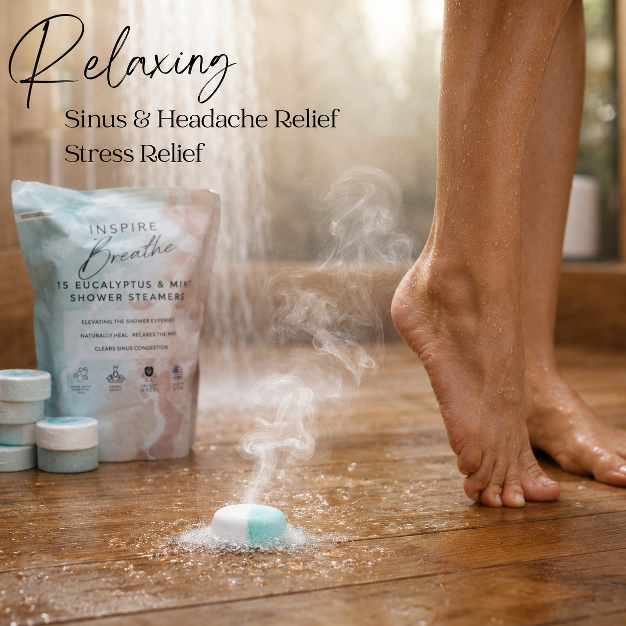 15pc Inspire Breathe Shower Steamers