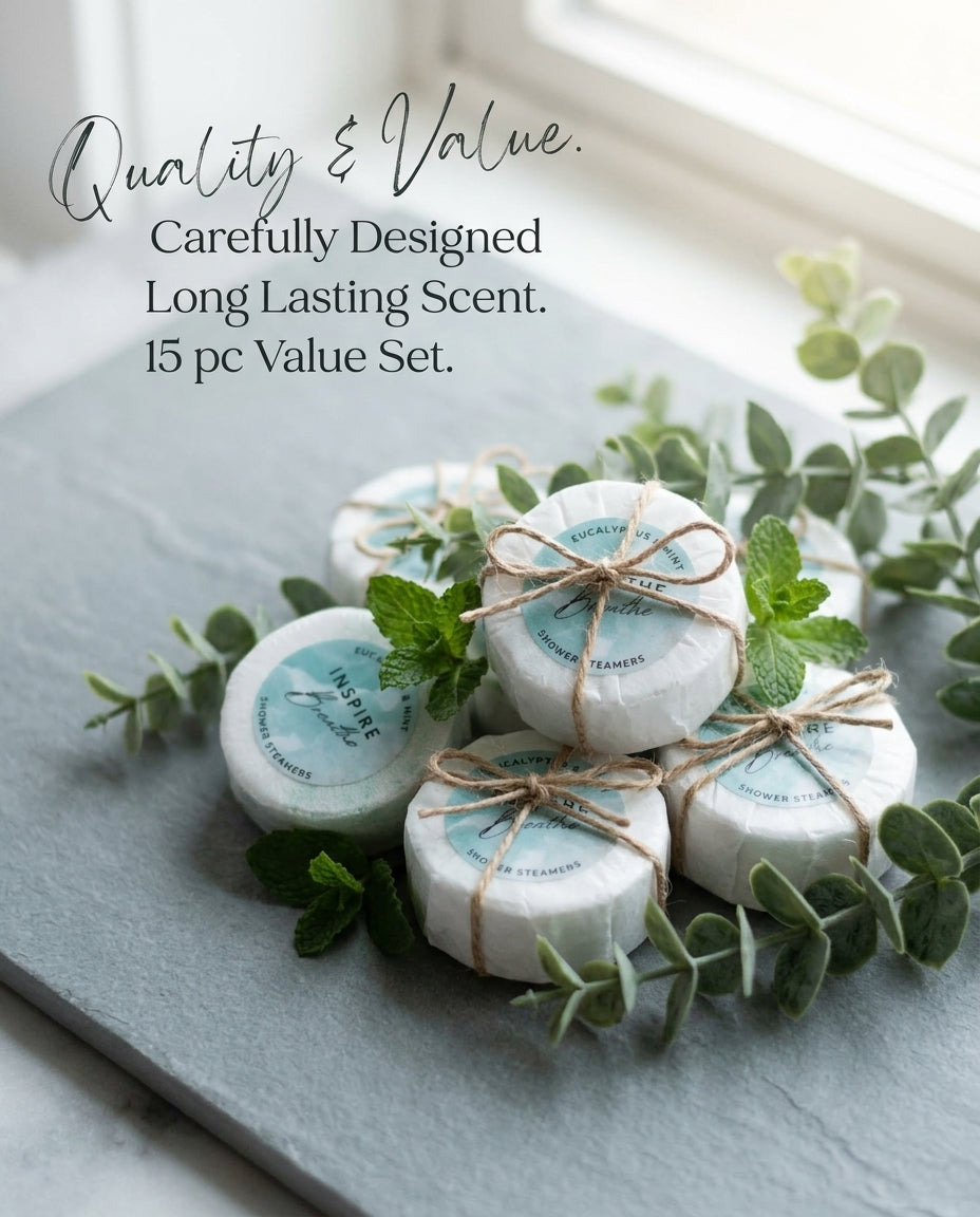 15pc Inspire Breathe Shower Steamers
