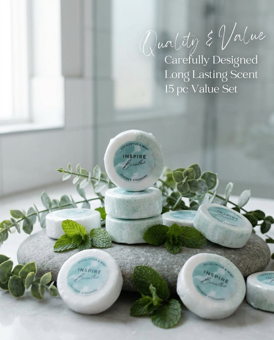 15pc Inspire Breathe Shower Steamers