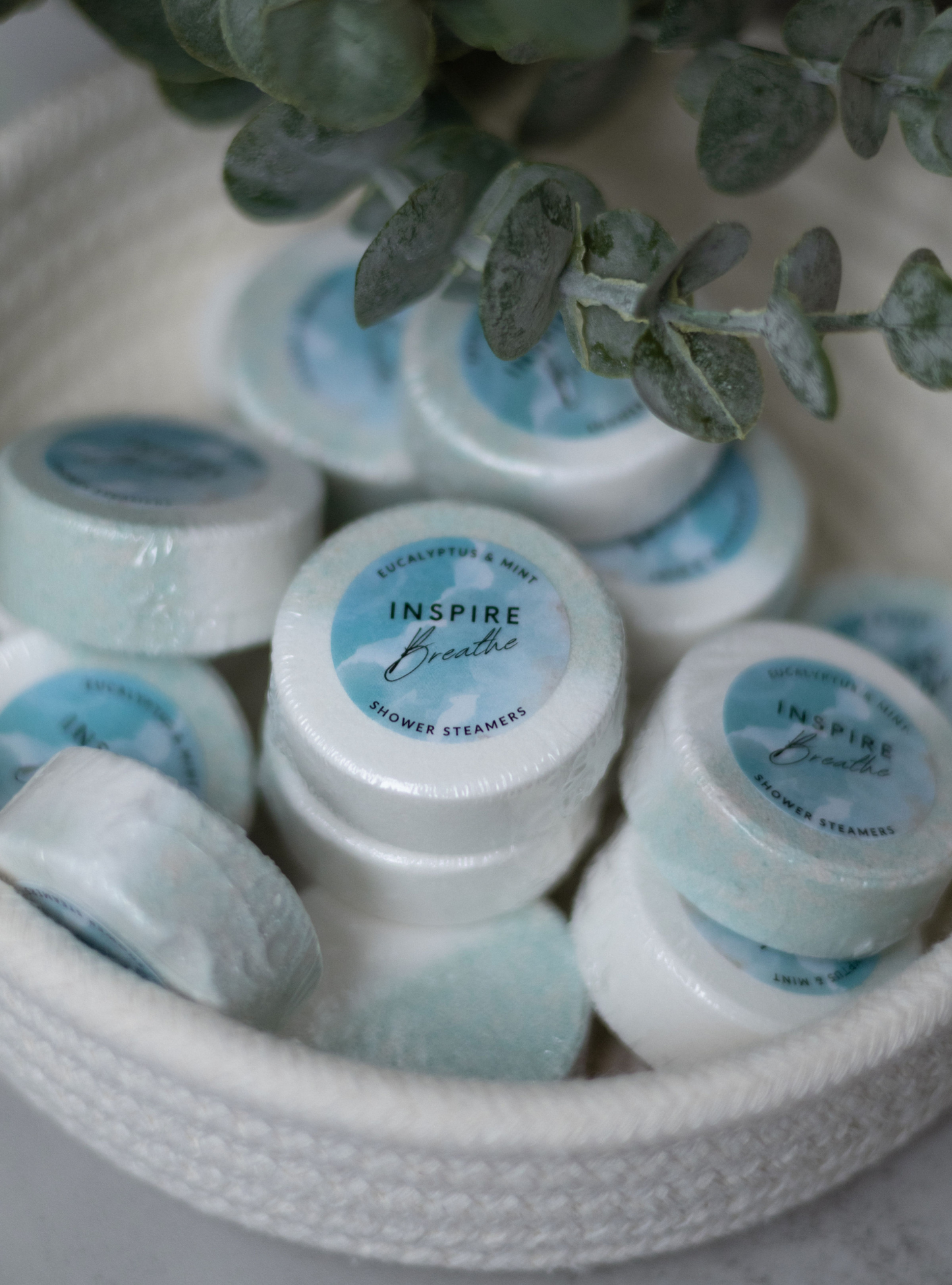 EvolutionUSA 15pc Inspire Breathe Shower Steamers – 15 Mint & Eucalyptus Shower Steamers for Women & Men