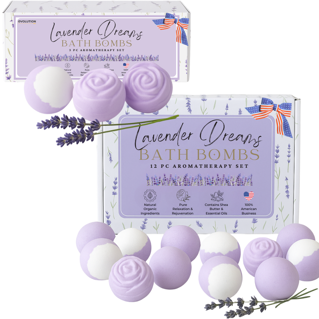 12pc & 3pc Lavender Dreams Bath Bombs Bundle