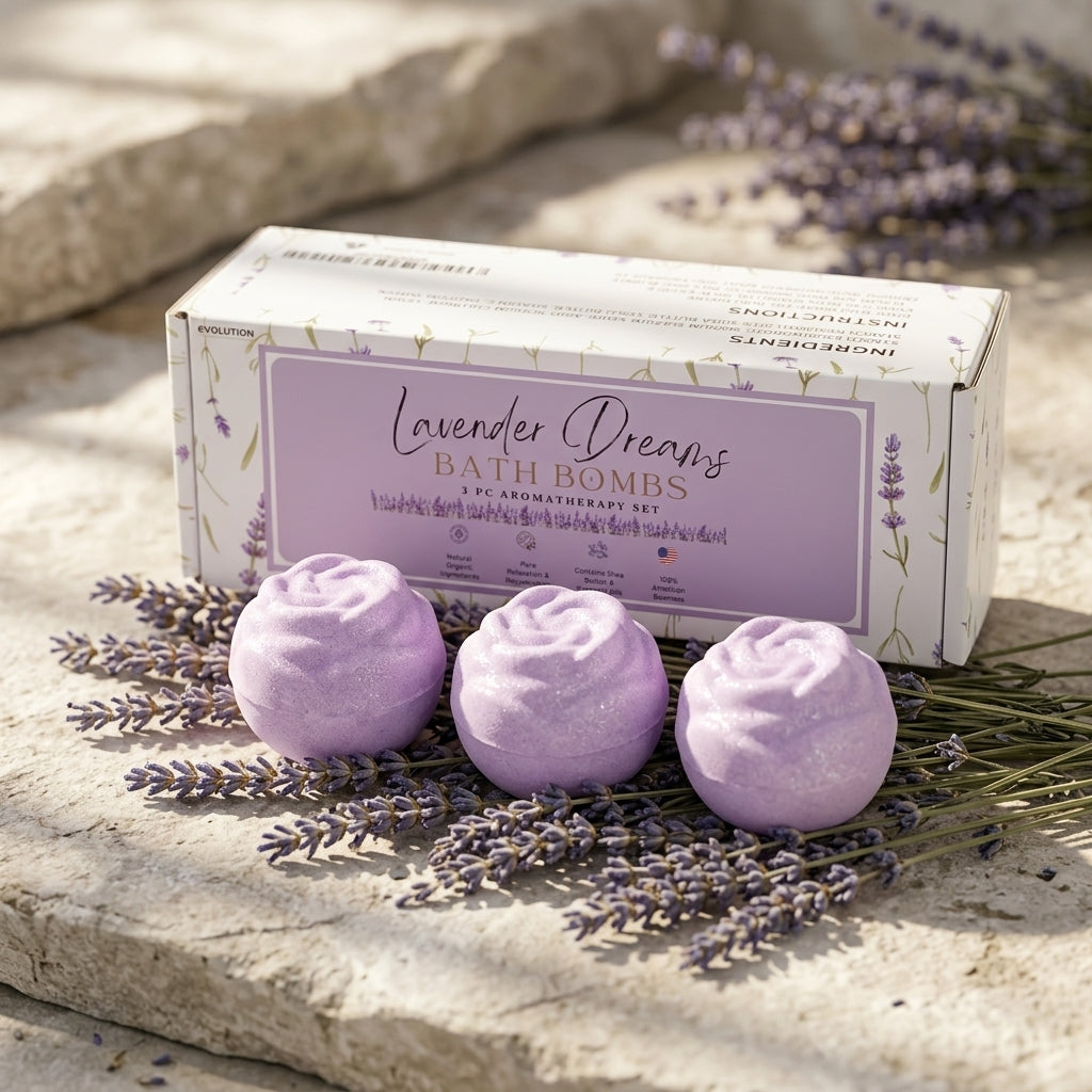 3pc Lavender Dreams Bath Bombs