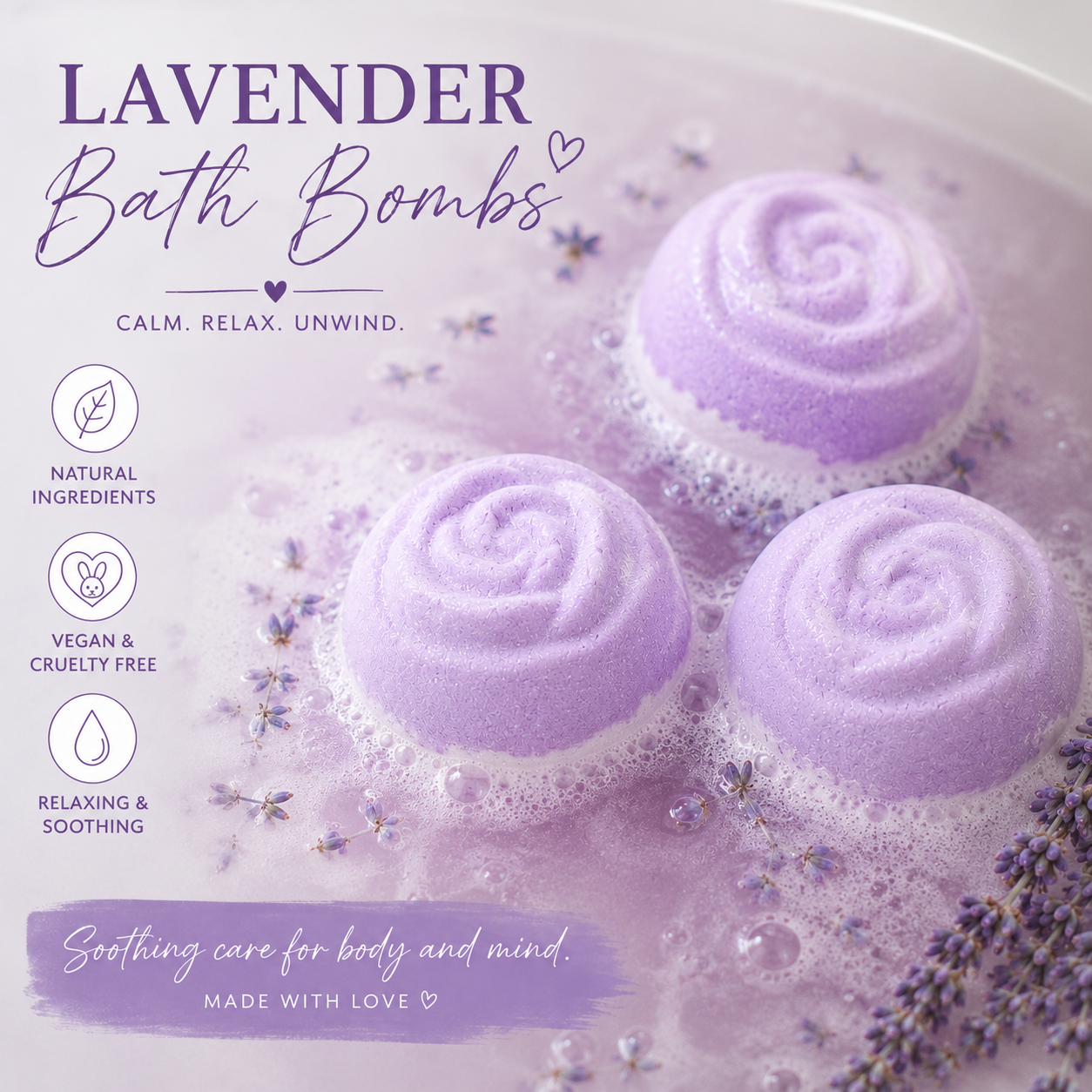 12pc & 3pc Lavender Dreams Bath Bombs Bundle
