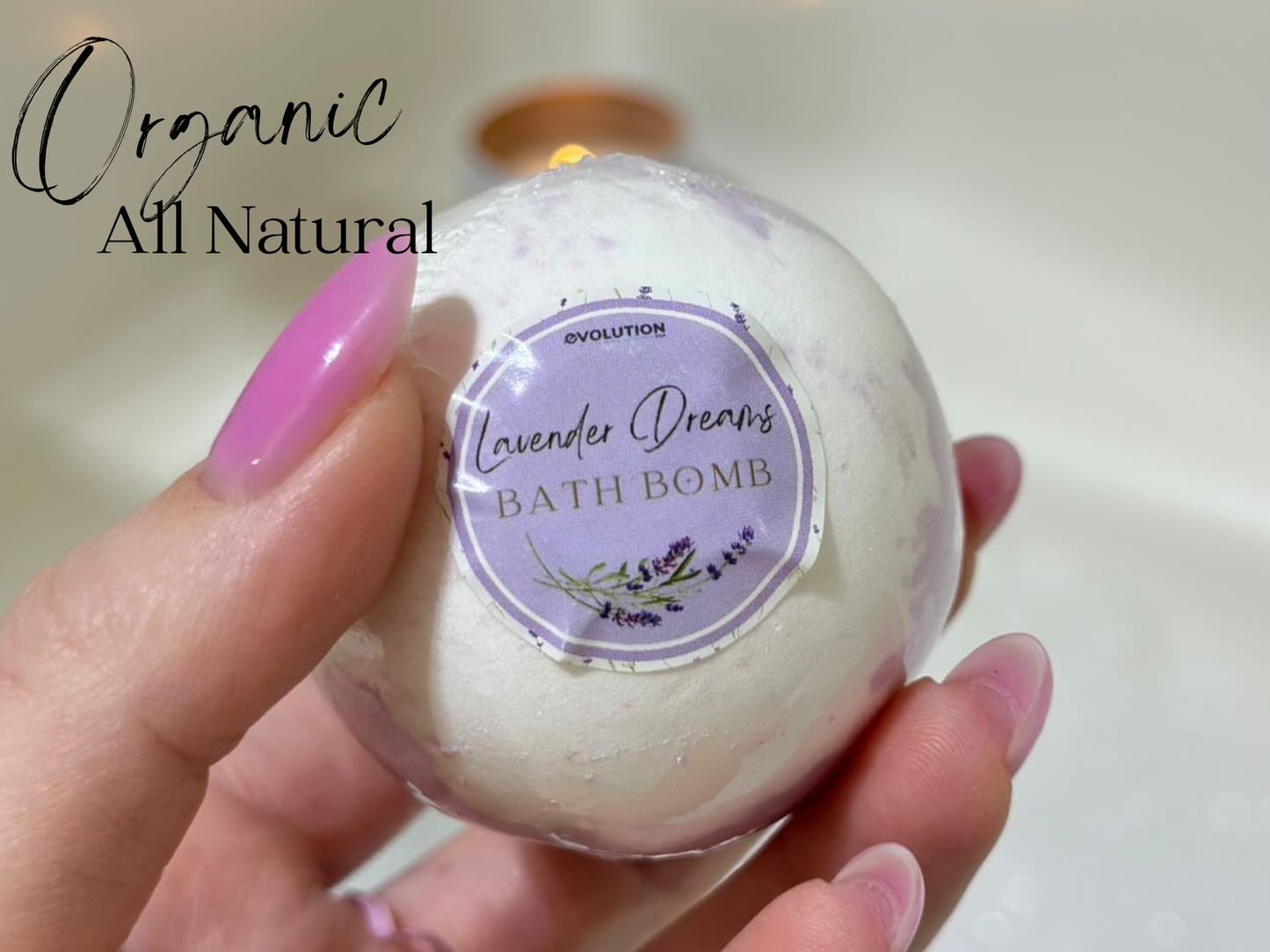 EvolutionUSA 3pc Lavender Dreams Bath Bombs for Women