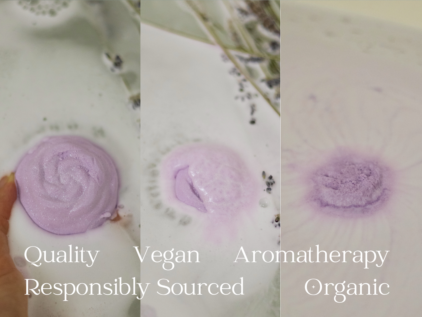 EvolutionUSA 3pc Lavender Dreams Bath Bombs for Women