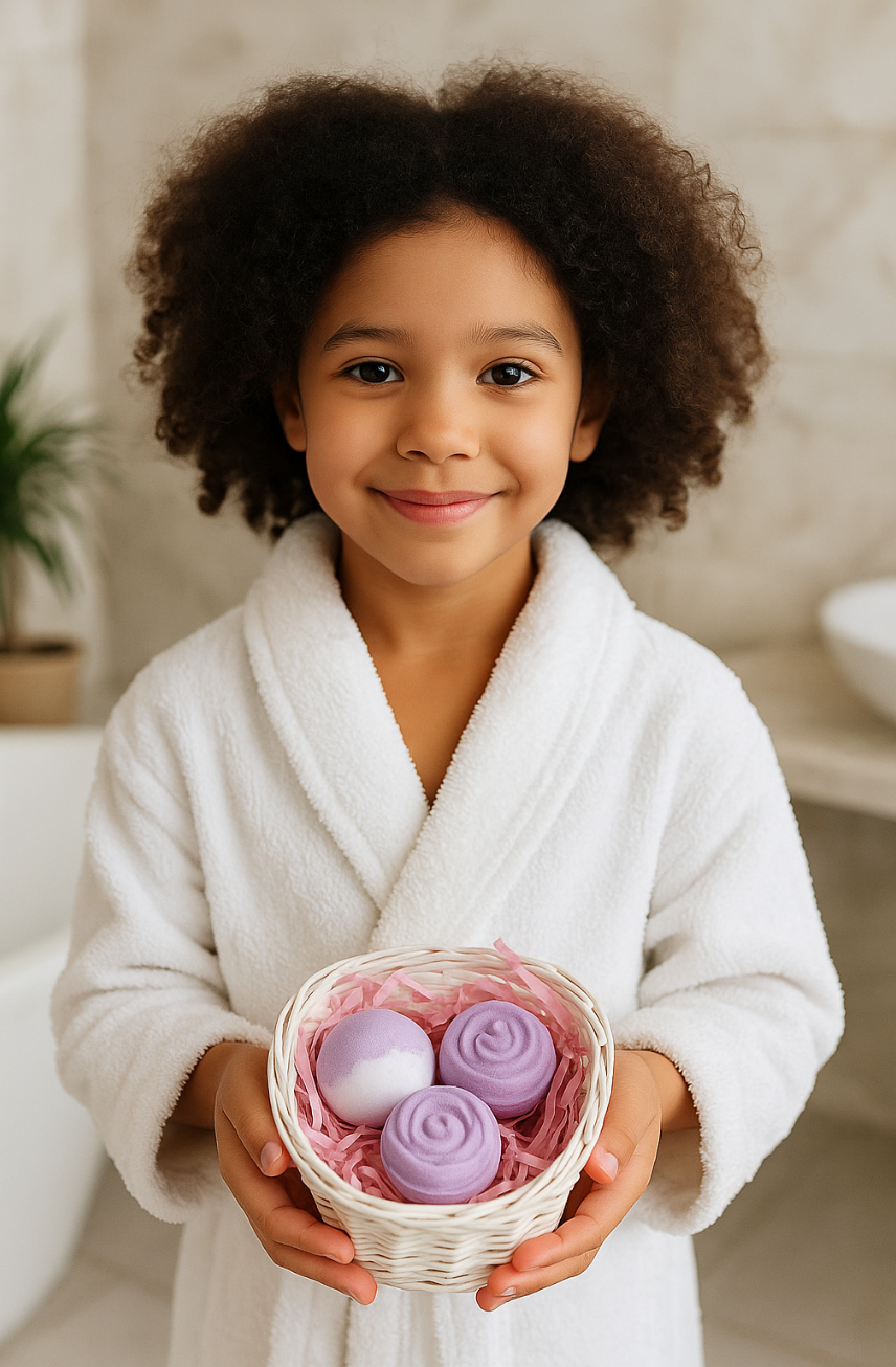 EvolutionUSA 3pc Lavender Dreams Bath Bombs for Women