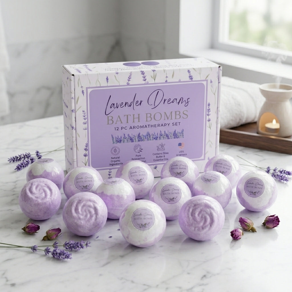 12pc Lavender Dreams Bath Bombs