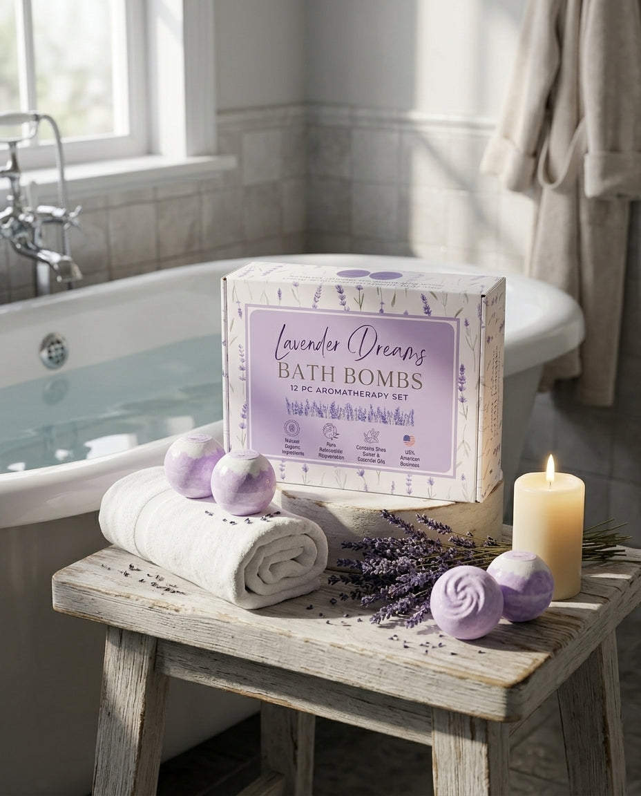 12pc Lavender Dreams Bath Bombs