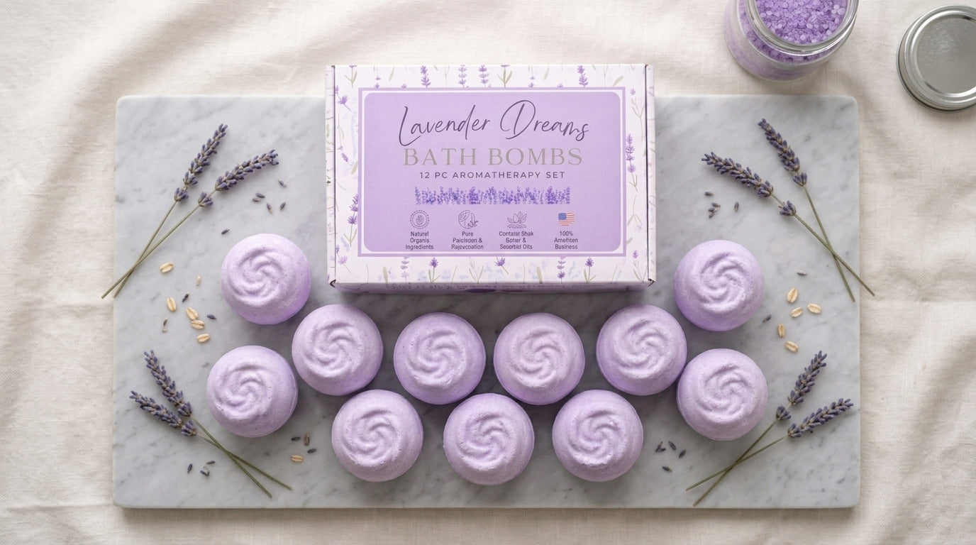 12pc Lavender Dreams Bath Bombs