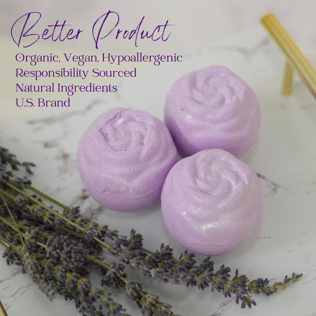 EvolutionUSA Lavender Dreams Bath Bombs for Women – 12 Organic Flower Bath Fizzer, Lush Lavender Bath Bombs for Girls, Womens Bathbomb, Lush Gift for Valentine, Easter, Birthday, Mothers Day, Self Care