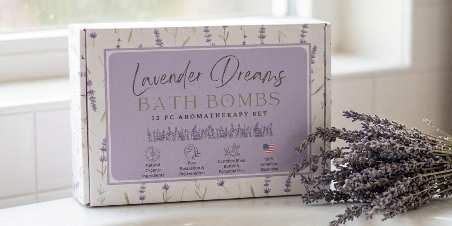 12pc Lavender Dreams Bath Bombs