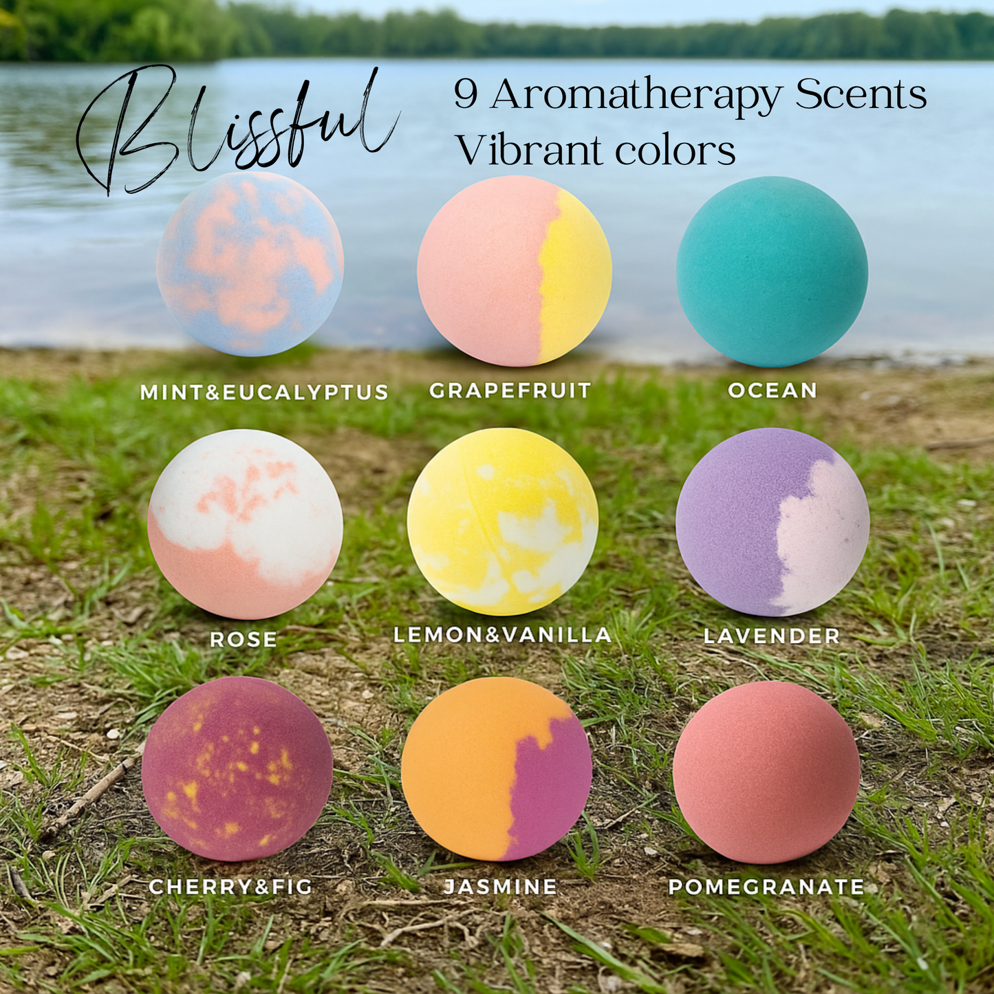 EvolutionUSA Refresh Bath Bombs for Women – 9 Lush Bath Bombs Mini Sized, Lush Womens Gift for Mother’s Day, Easter, Valentines, Birthday or Self Care, Organic Bathbombs Kids & Women, Bath Fun