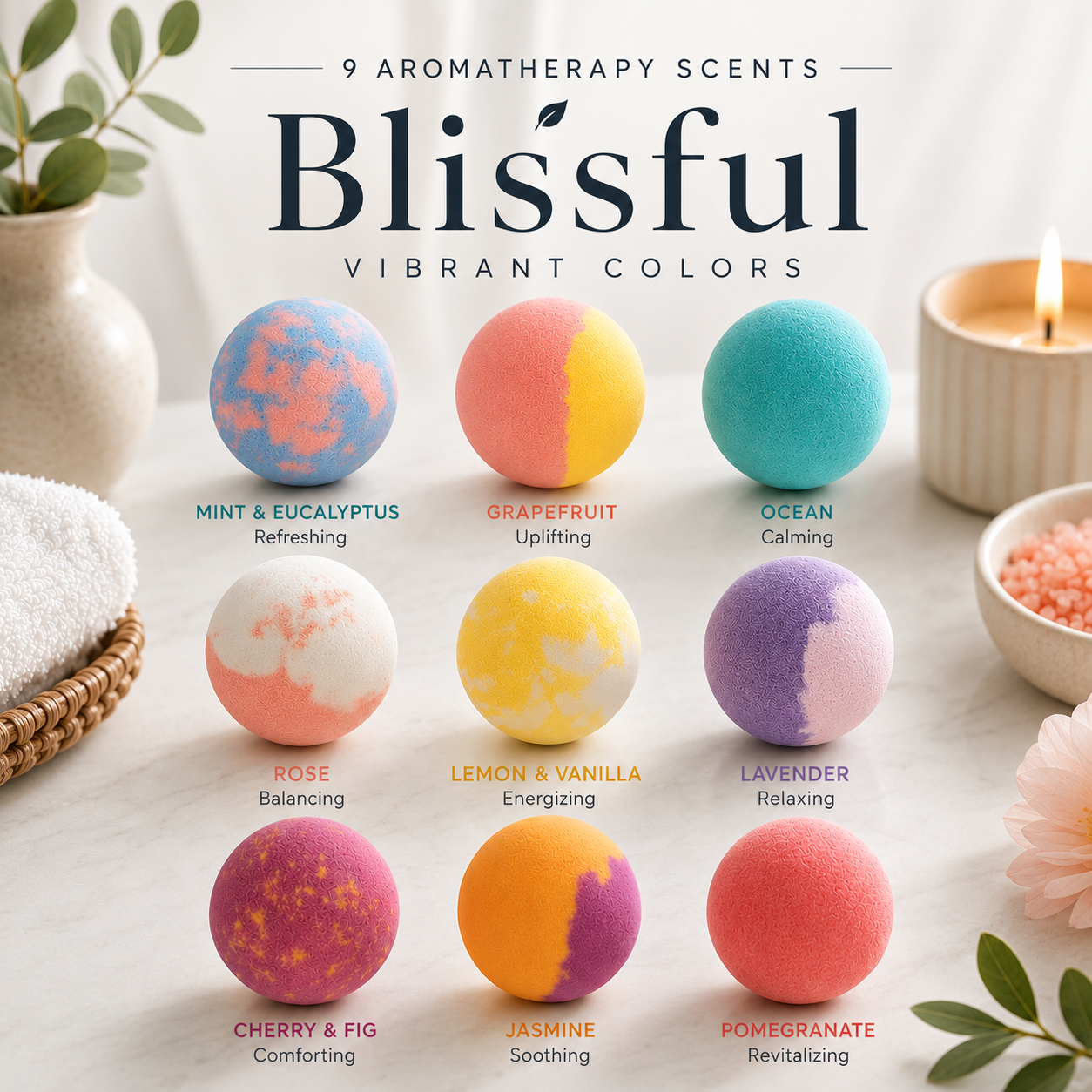 24pc & 9pc Refresh Bath Bombs Bundle