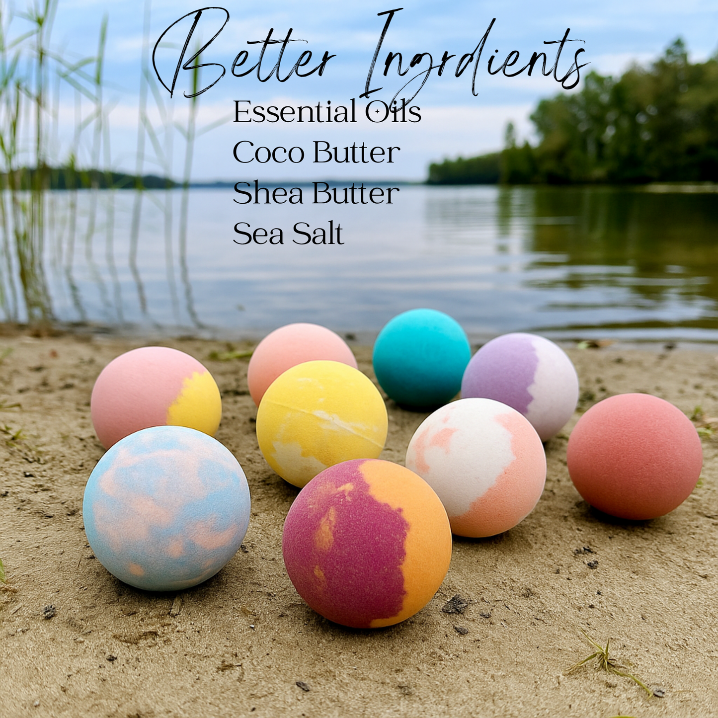 EvolutionUSA Refresh Bath Bombs for Women – 9 Lush Bath Bombs Mini Sized, Lush Womens Gift for Mother’s Day, Easter, Valentines, Birthday or Self Care, Organic Bathbombs Kids & Women, Bath Fun