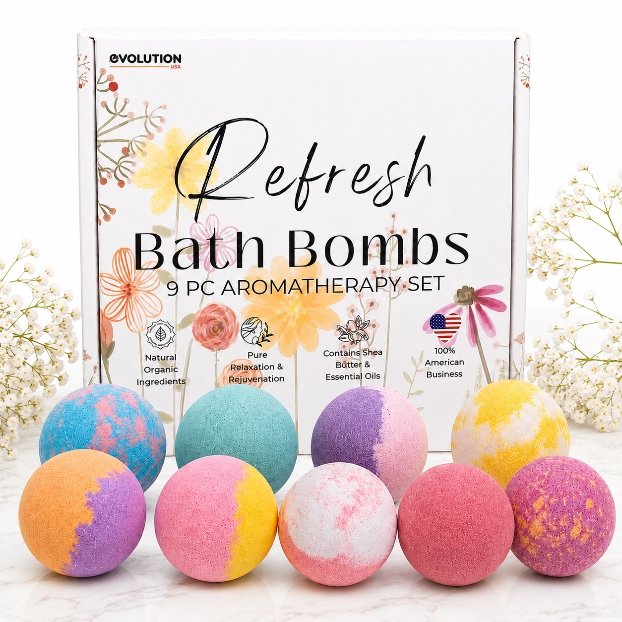 24pc & 9pc Refresh Bath Bombs Bundle