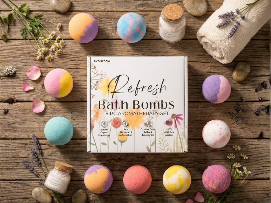 9pc Refresh Bath Bombs