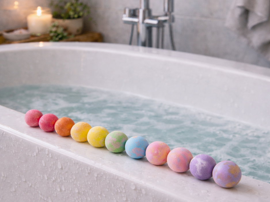 EvolutionUSA 24pc Refresh Bath Bombs for Women & Kids