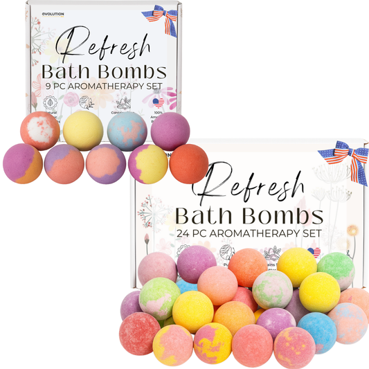 24pc & 9pc Refresh Bath Bombs Bundle