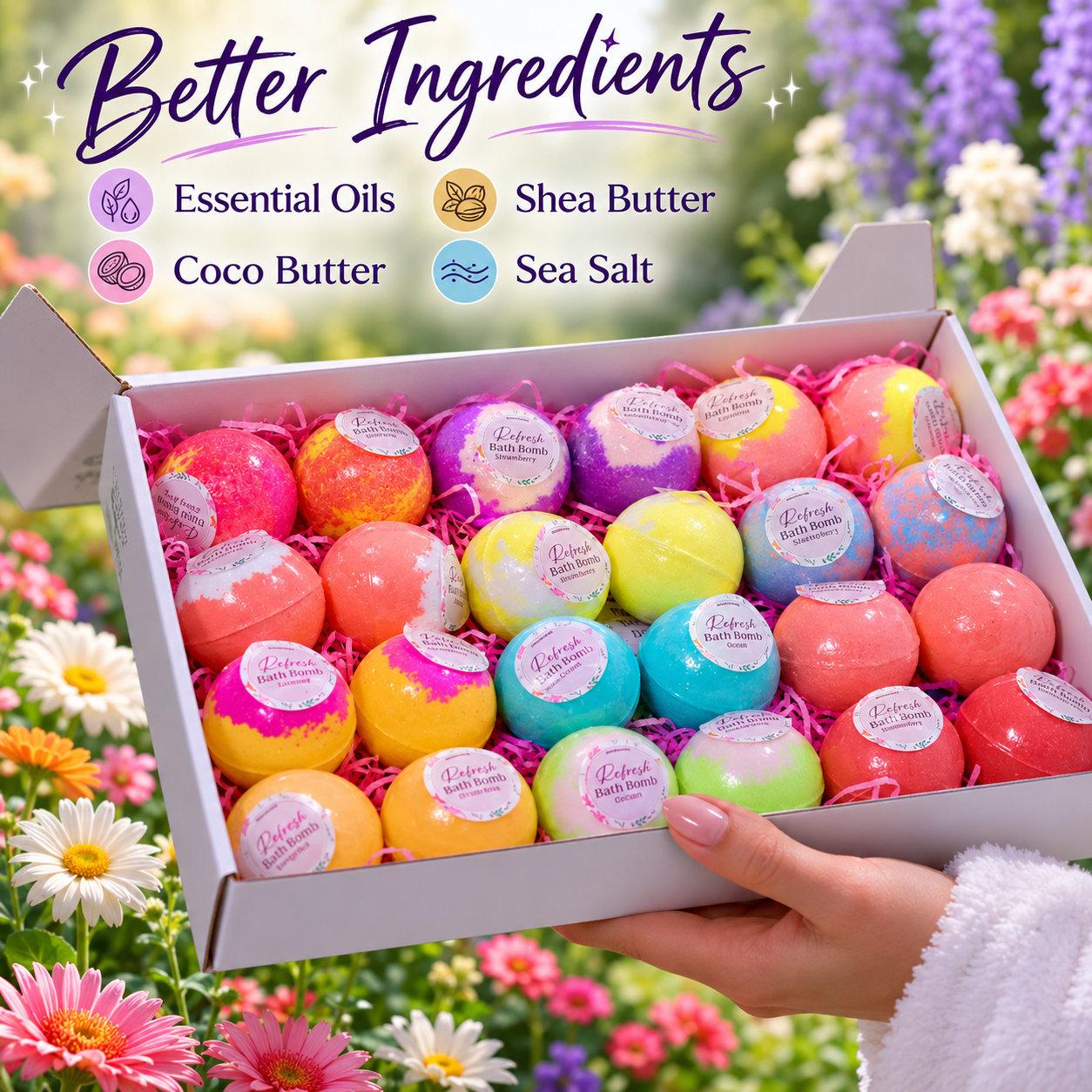 24pc Refresh Bath Bombs