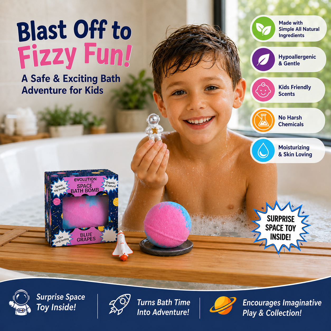 6pc & 1pc Space Bath Bombs Bundle