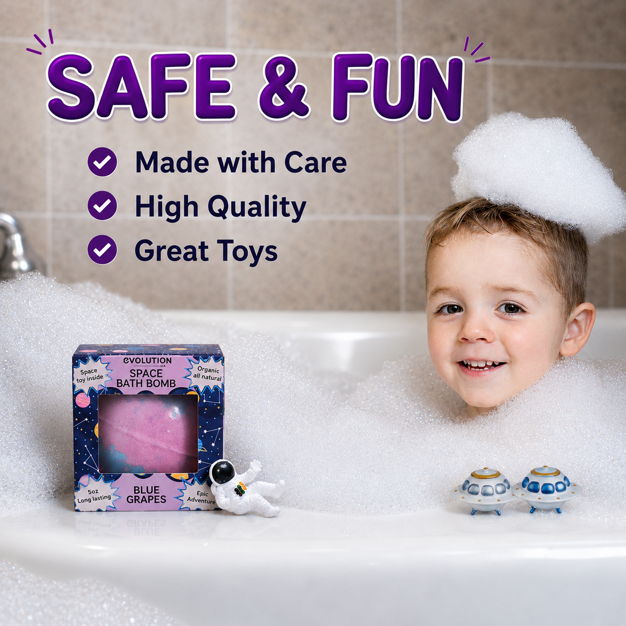 6pc & 1pc Space Bath Bombs Bundle
