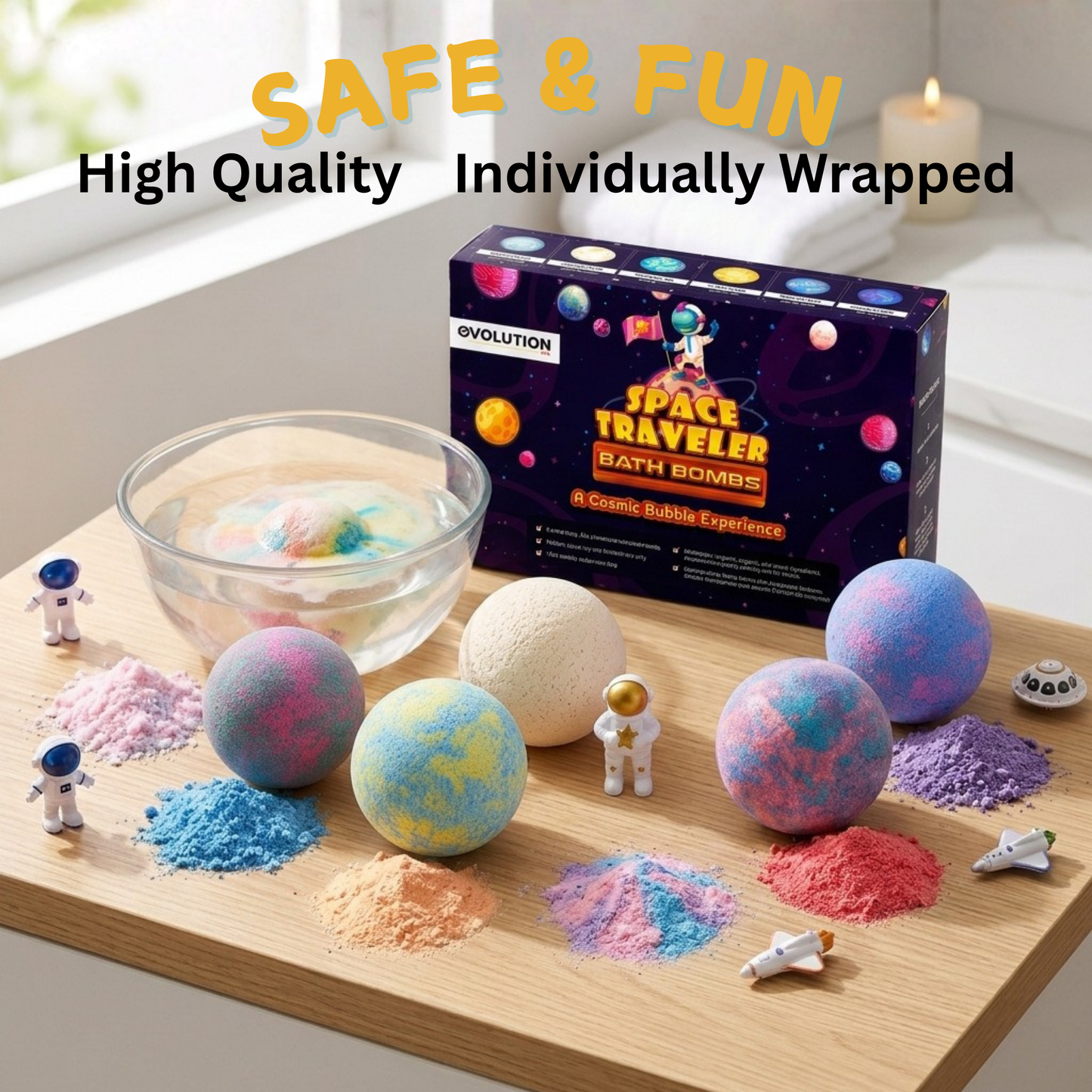 6pc Space Bath Bombs