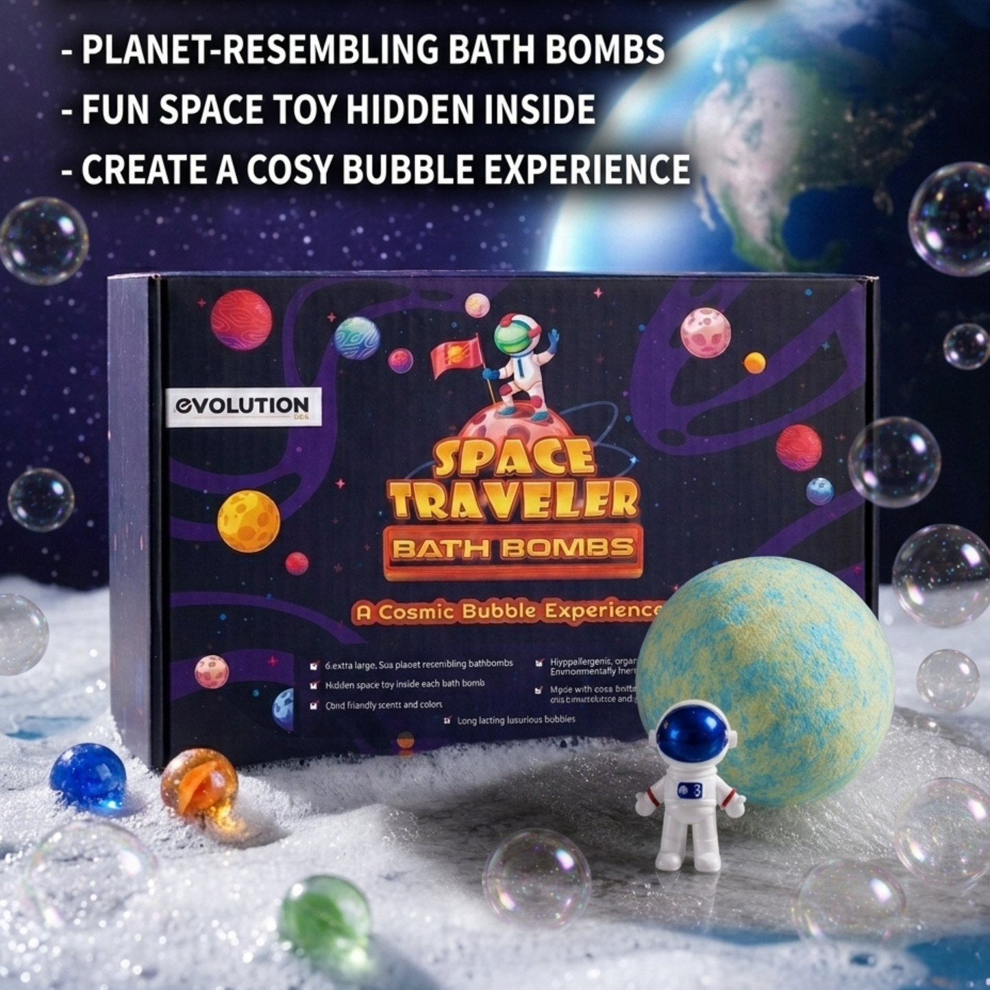 6pc Space Bath Bombs