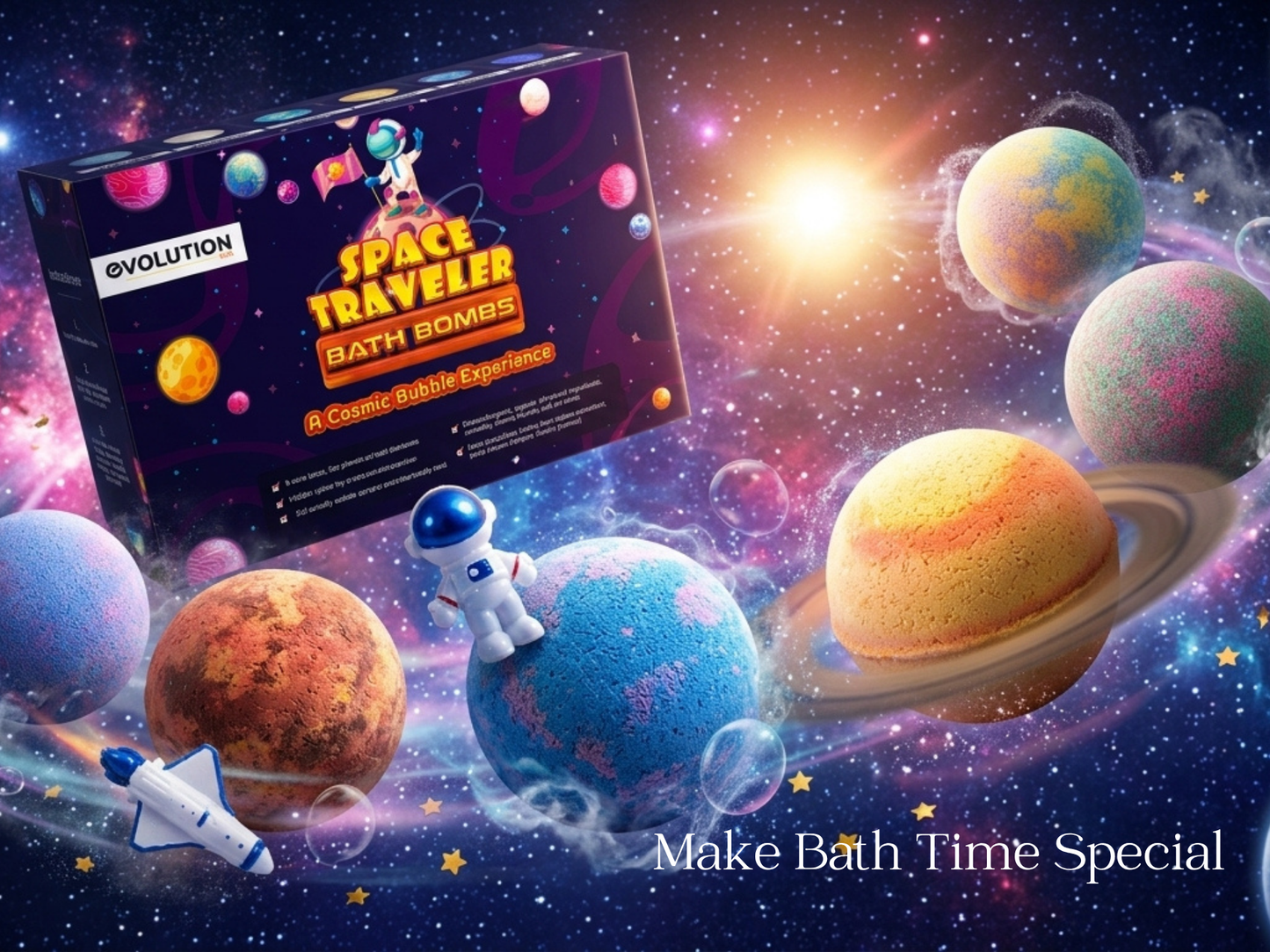 6pc Space Bath Bombs