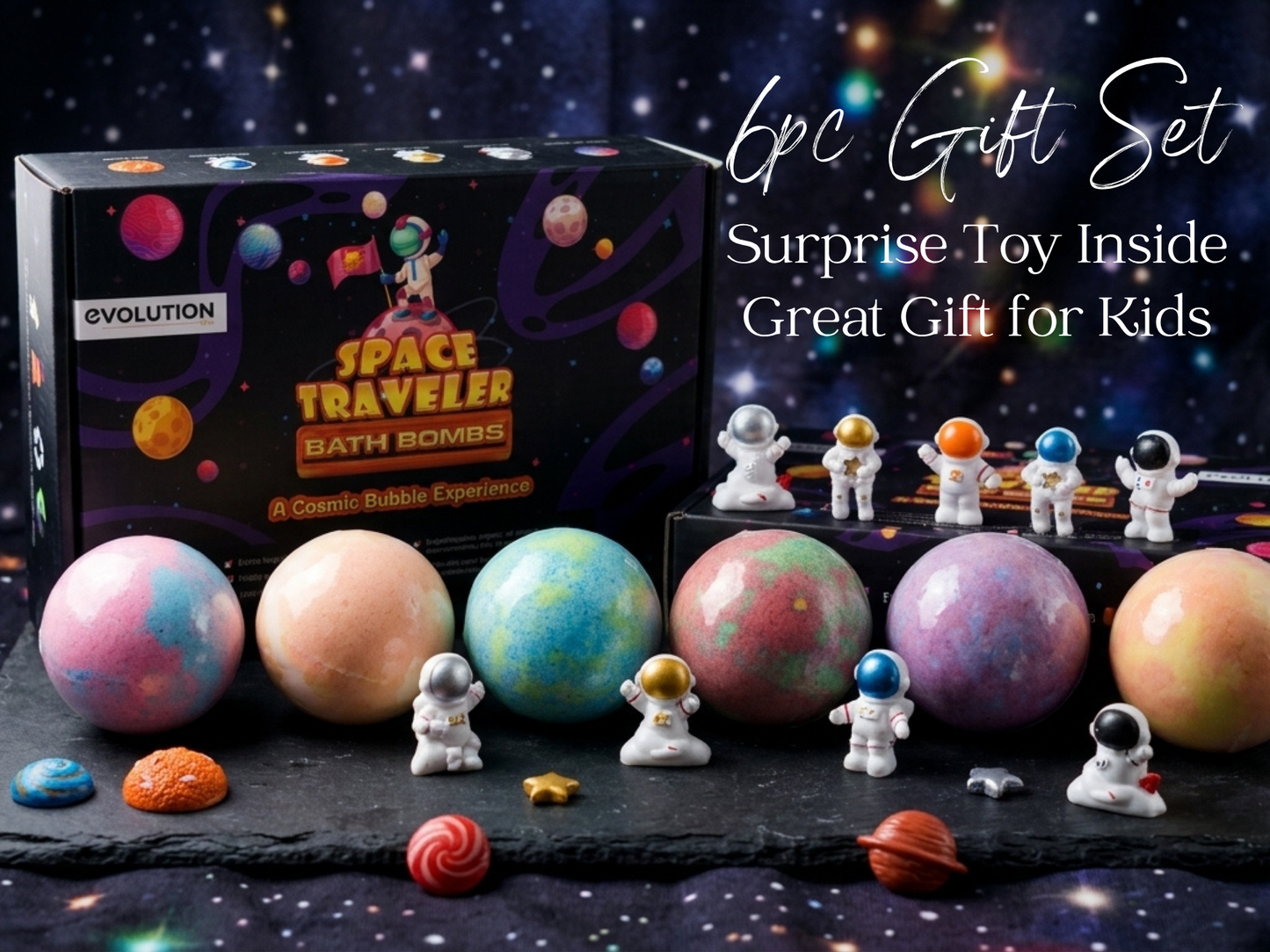 6pc Space Bath Bombs
