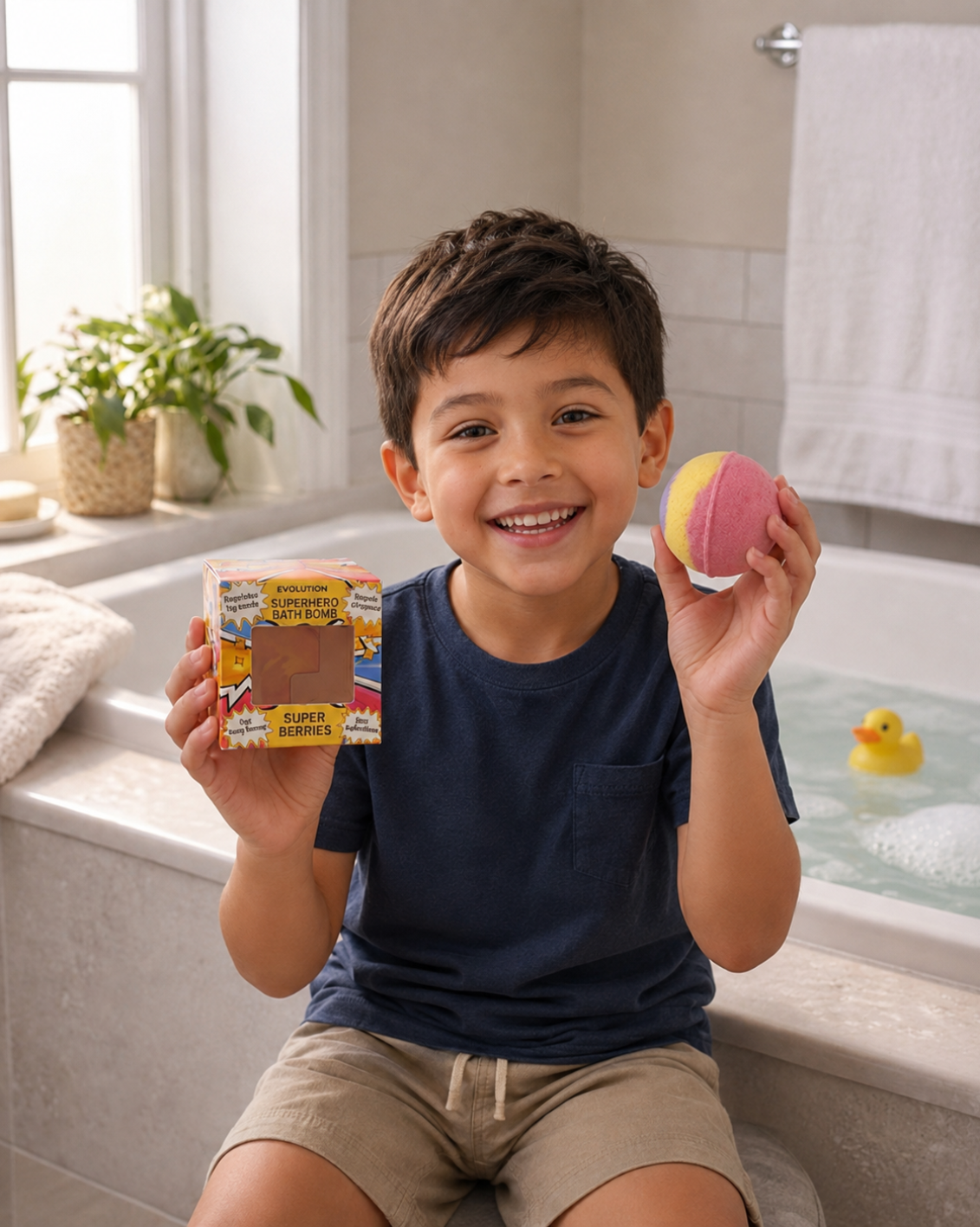 1pc Epic Superhero Bath Bomb - Red