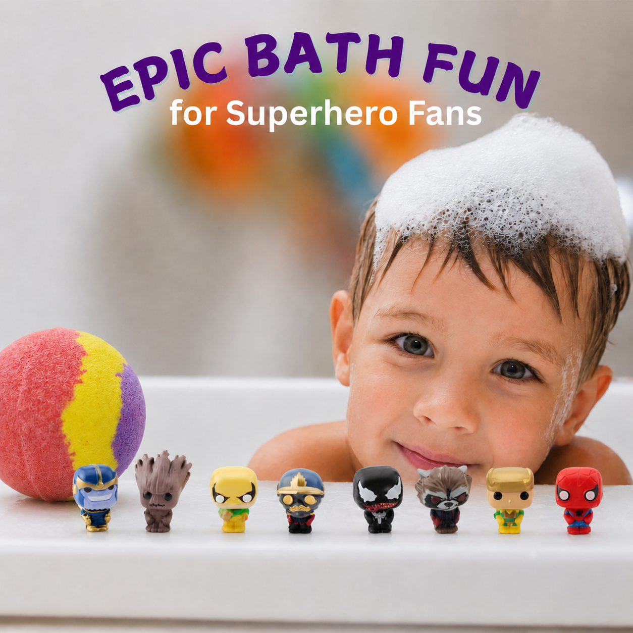 1pc Epic Superhero Bath Bomb - Red