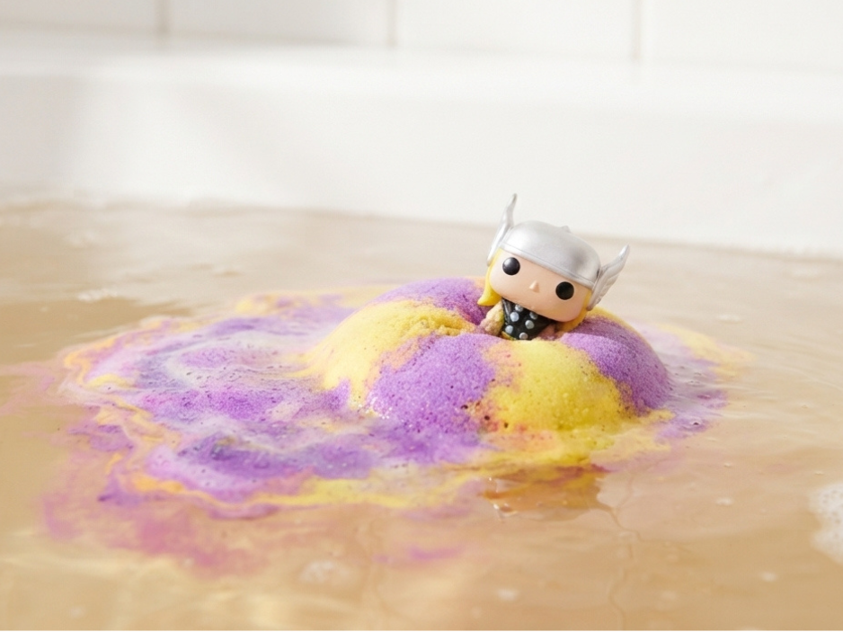 1pc Epic Superhero Bath Bomb - Red