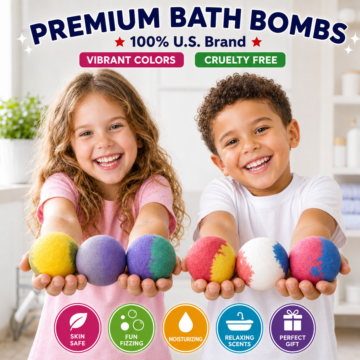 6pc Epic Superhero Bath Bombs - Black