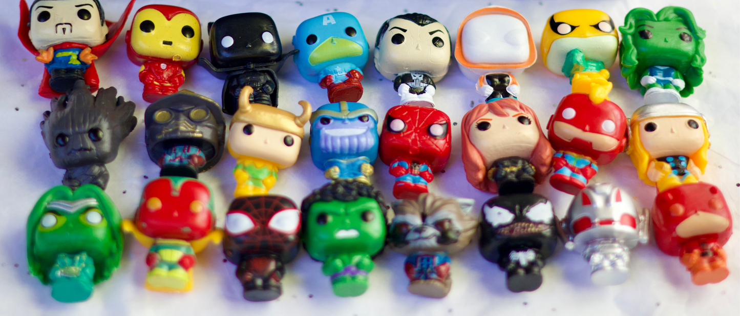 6pc & 1pc Epic Superhero Bundle - black