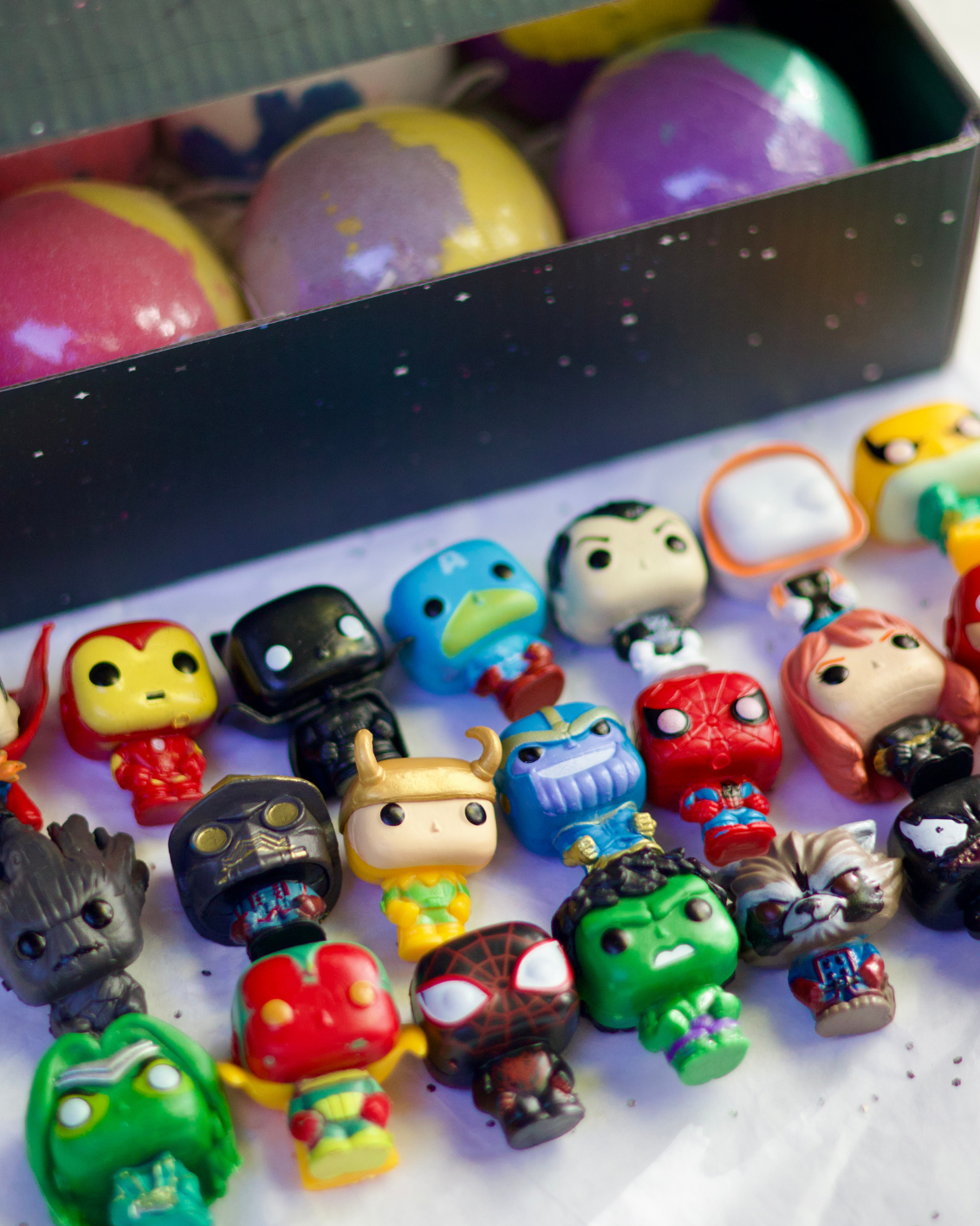 6pc Epic Superhero Bath Bombs - Black