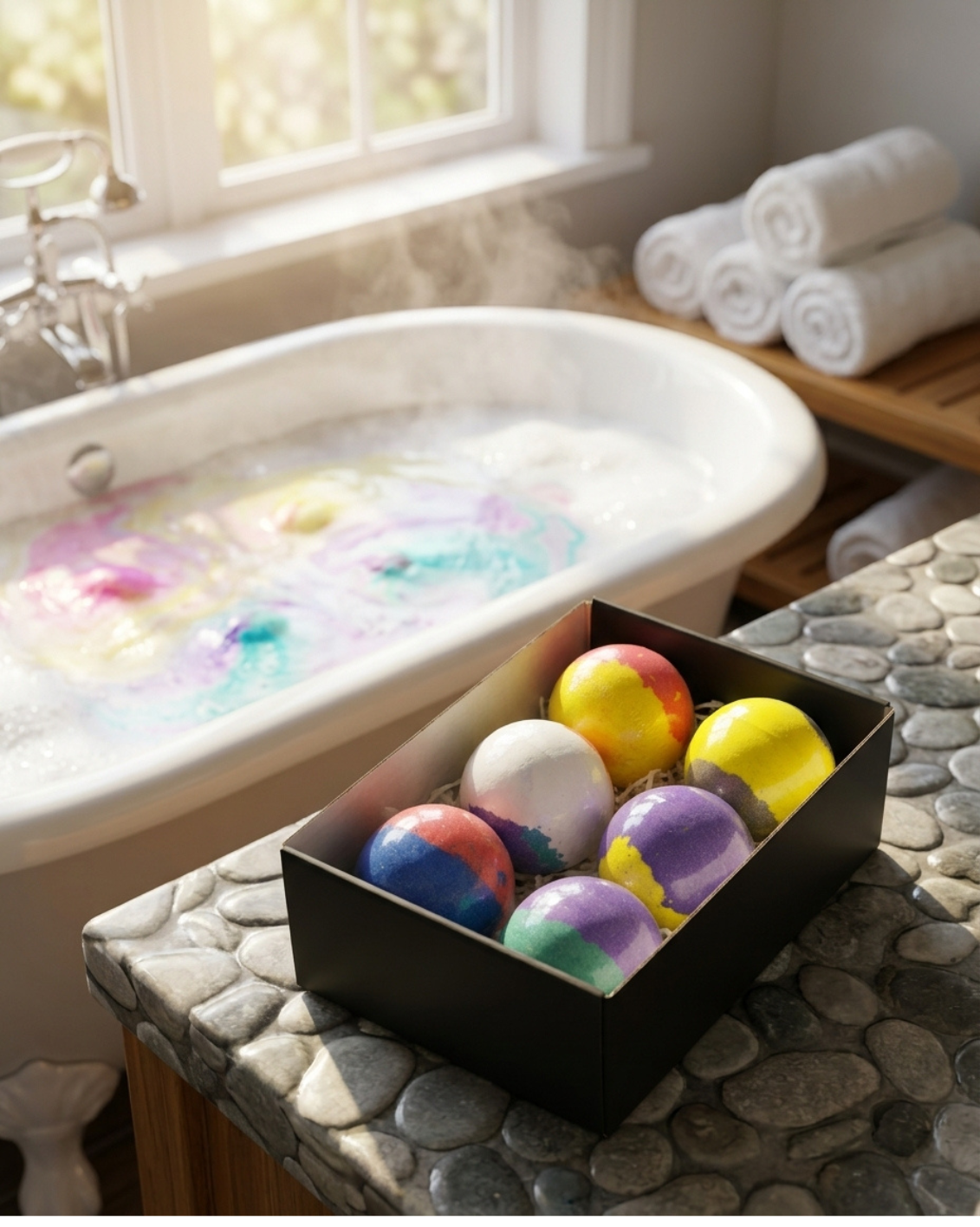 6pc Epic Superhero Bath Bombs - Black