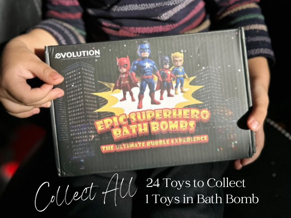 6pc Epic Superhero Bath Bombs - Black