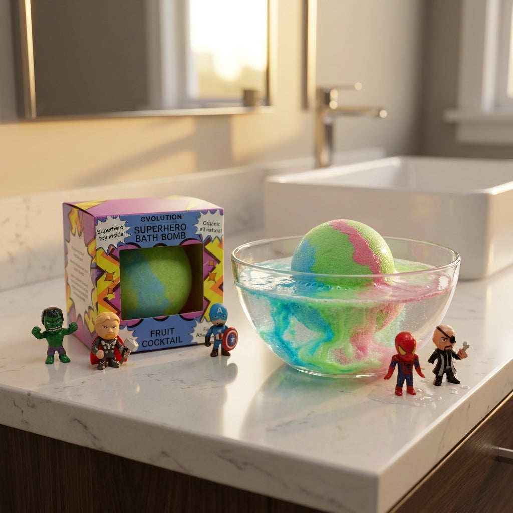 1pc Epic Superhero Bath Bomb - Green