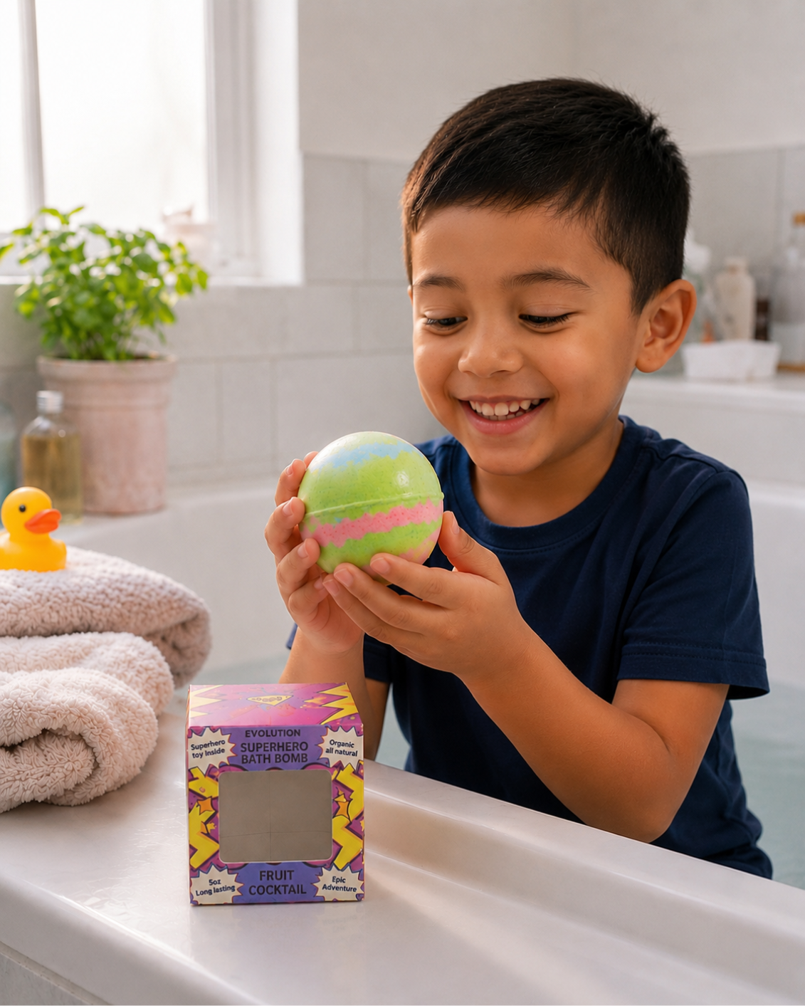 1pc Epic Superhero Bath Bomb - Green
