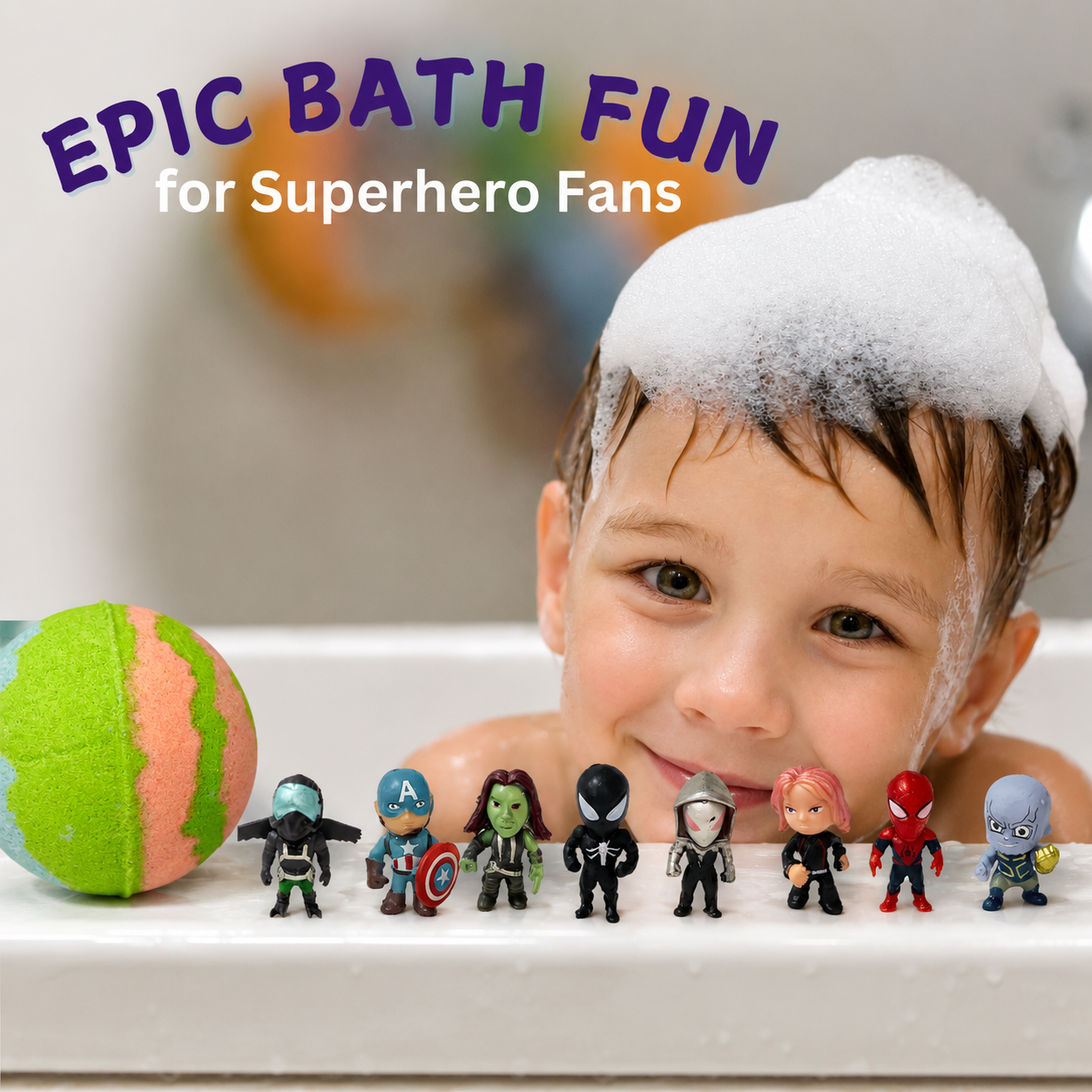 1pc Epic Superhero Bath Bomb - Green