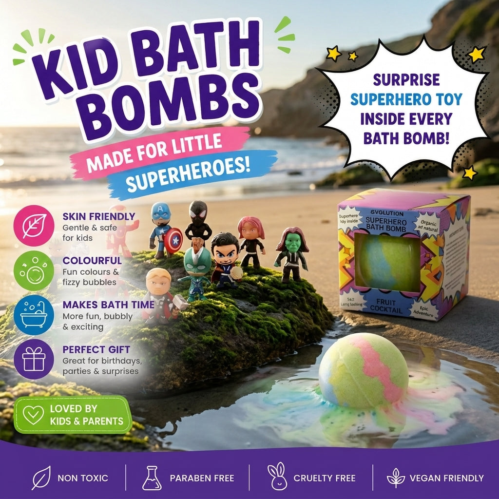 1pc Epic Superhero Bath Bomb - Green