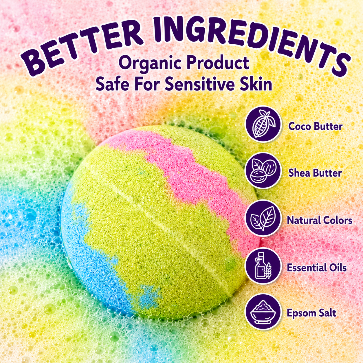 1pc Epic Superhero Bath Bomb - Green