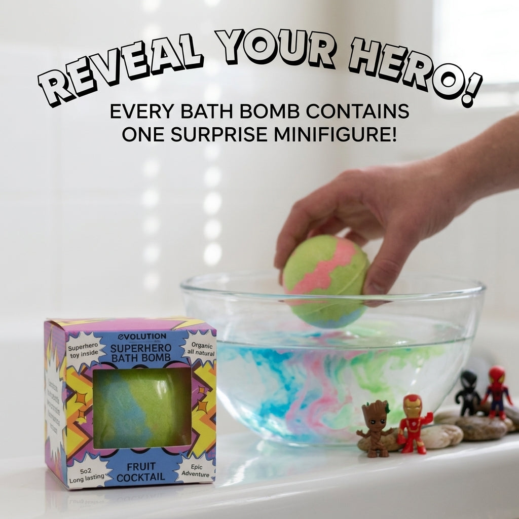 1pc Epic Superhero Bath Bomb - Green